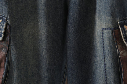Women Jeans Denim Loose Elastic Waist Pant