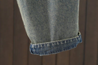Women Jeans Denim Loose Pants Elastic Waist