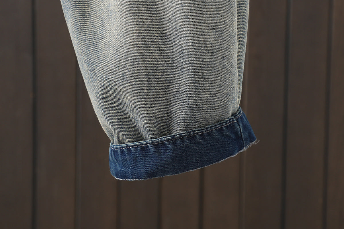 Women Jeans Denim Loose Elastic Waist Pant