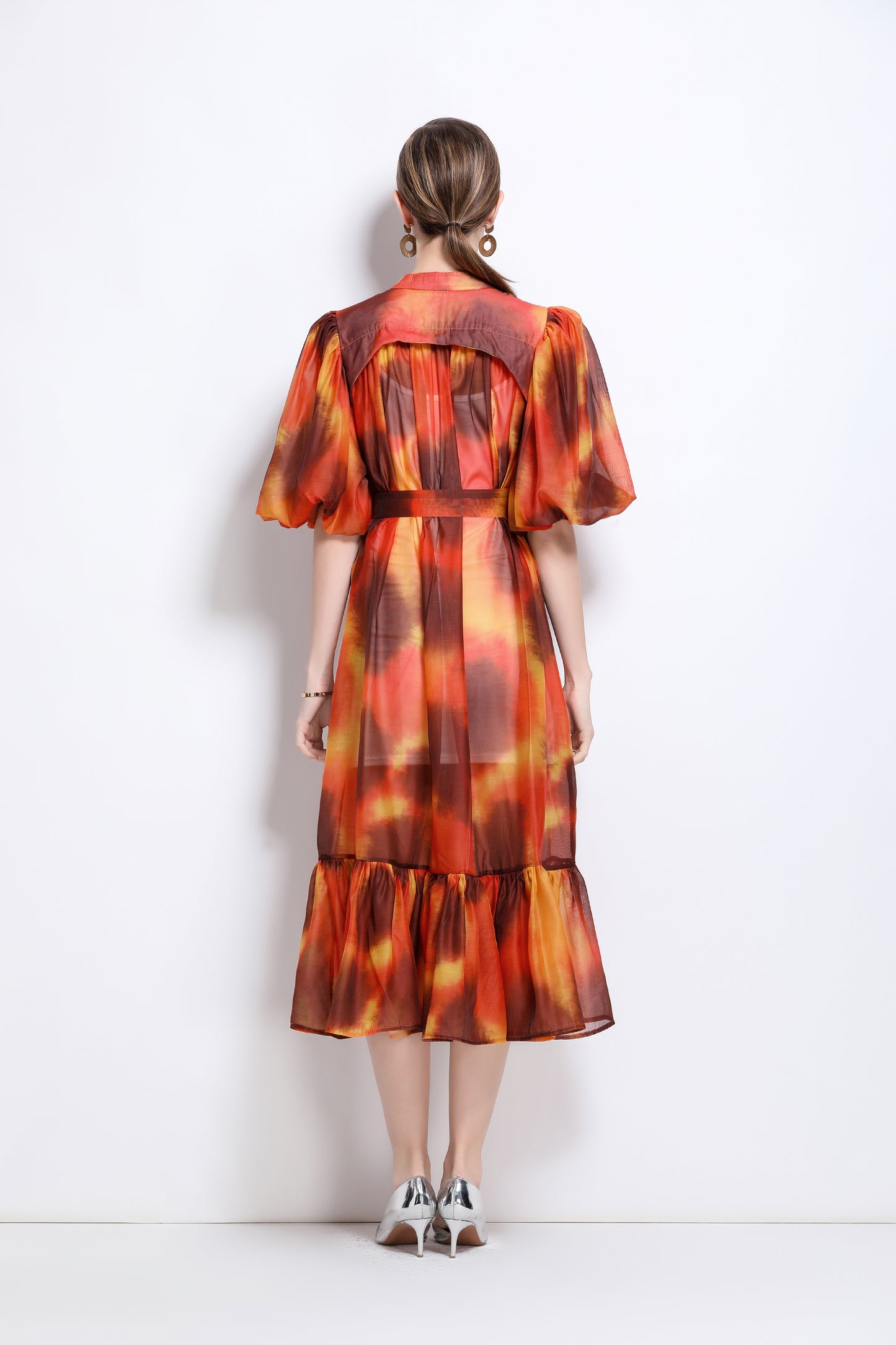 Effortless Elegance Floral Midi Dress - LAI MENG FIVE CATS