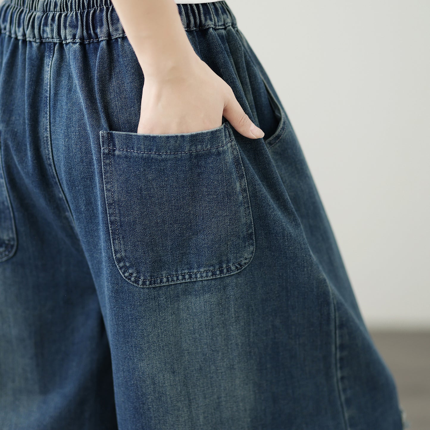 Women's Loose Jeans Baggy Wide Leg Denim Pants