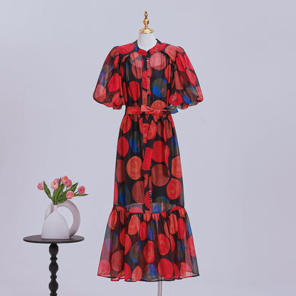 Effortless Elegance Floral Summer Maxi Dress - LAI MENG FIVE CATS
