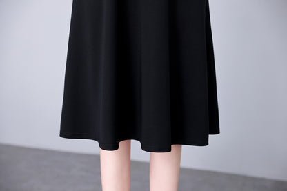 Women's Short Sleeve Pocket Work Office Suit Dress - LAI MENG FIVE CATS