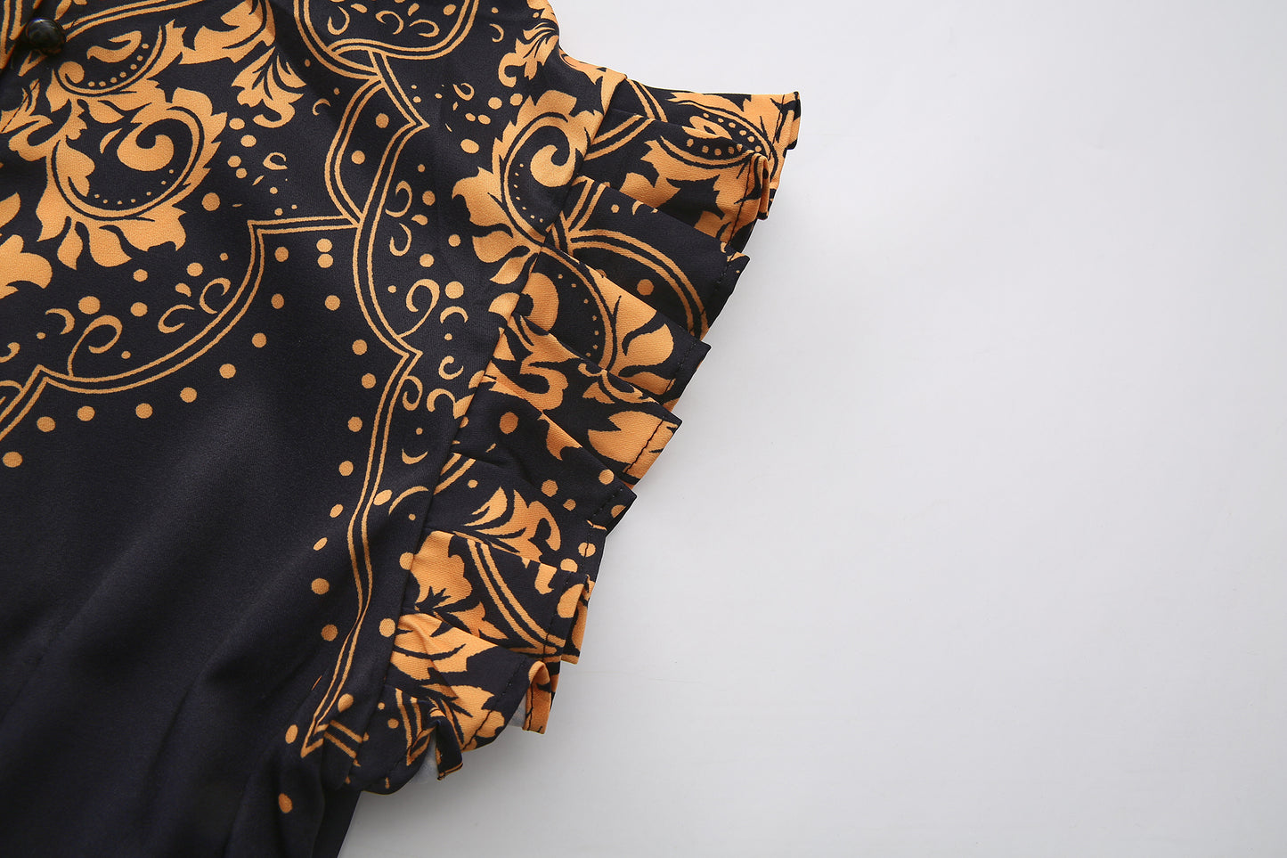 Women's Floral Print V-Neck Sleeveless Maxi Dress - LAI MENG FIVE CATS