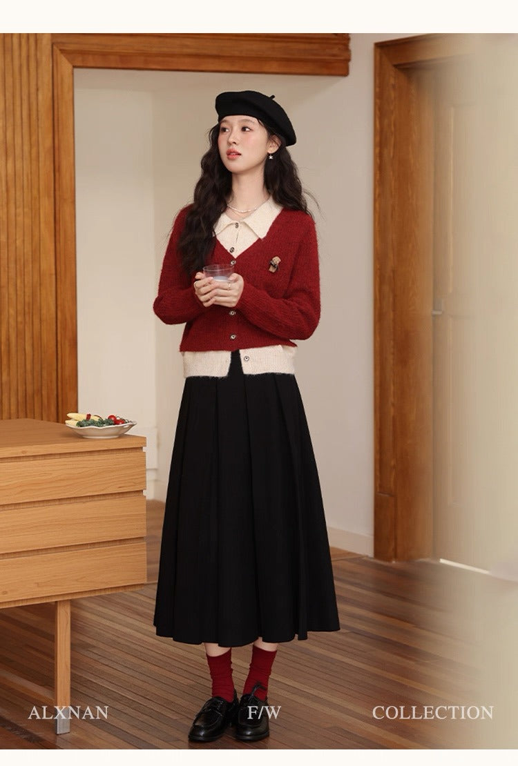 Women's Sweater Cardigan Knit Long Sleeve Button Outfits