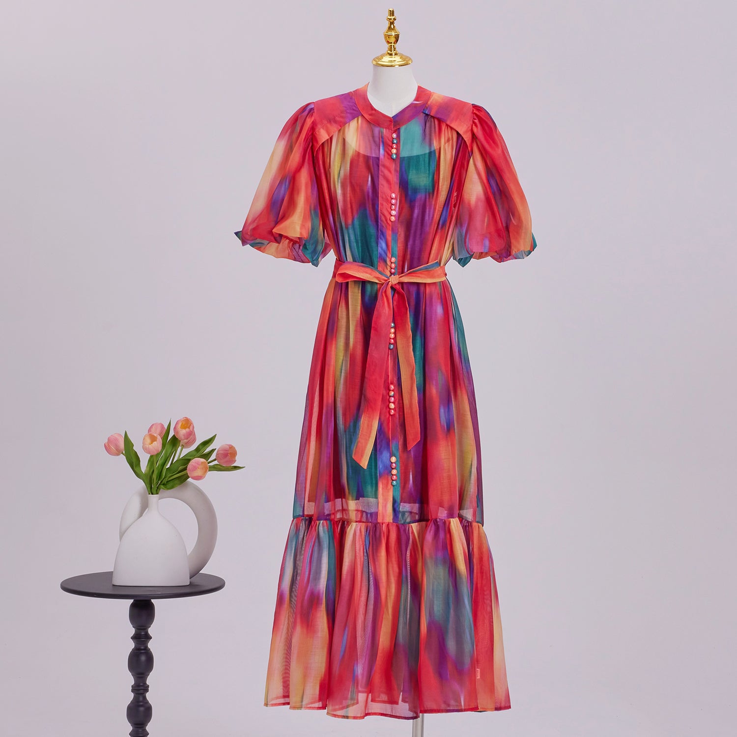 Effortless Elegance Floral Summer Maxi Dress - LAI MENG FIVE CATS