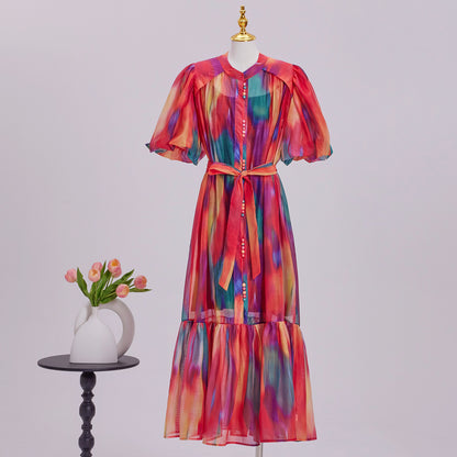 Effortless Elegance Floral Summer Maxi Dress - LAI MENG FIVE CATS