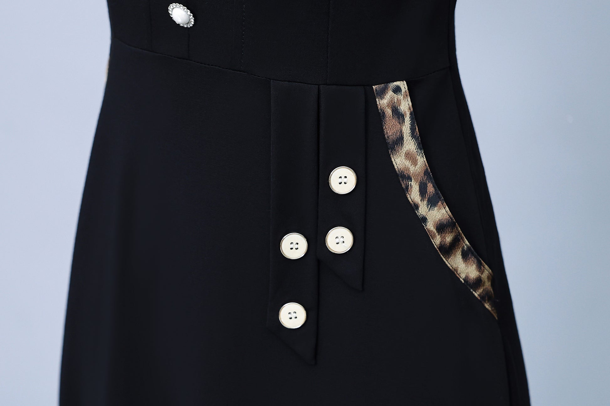 Women's Short Sleeve Pocket Work Office Suit Dress - LAI MENG FIVE CATS