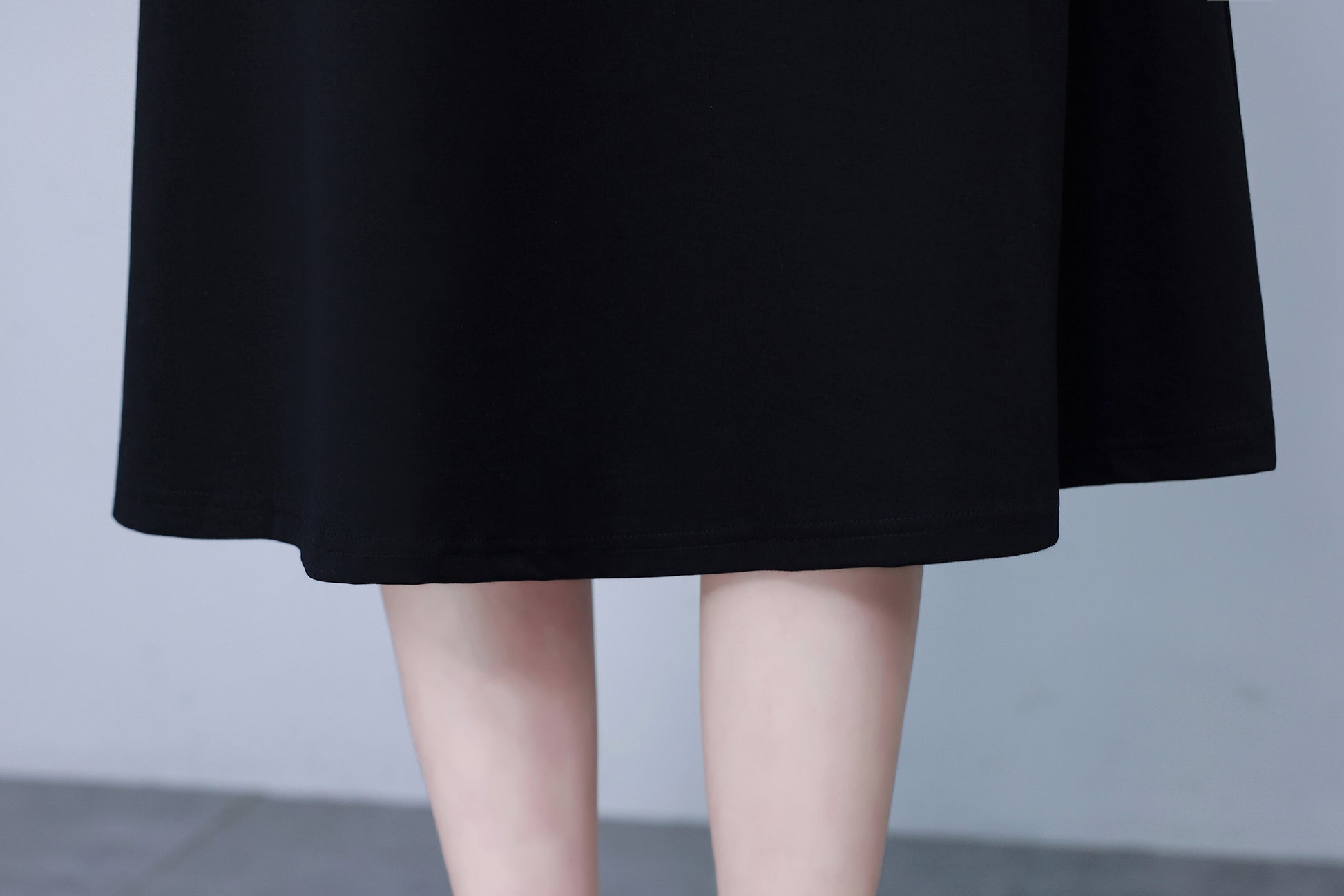 Women's Lapel V-Neck Pocket Short Sleeve Midi Dress - LAI MENG FIVE CATS