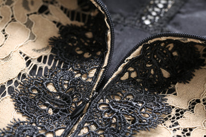 SSY-Women's Short Sleeve Lace Cocktail Midi Dress