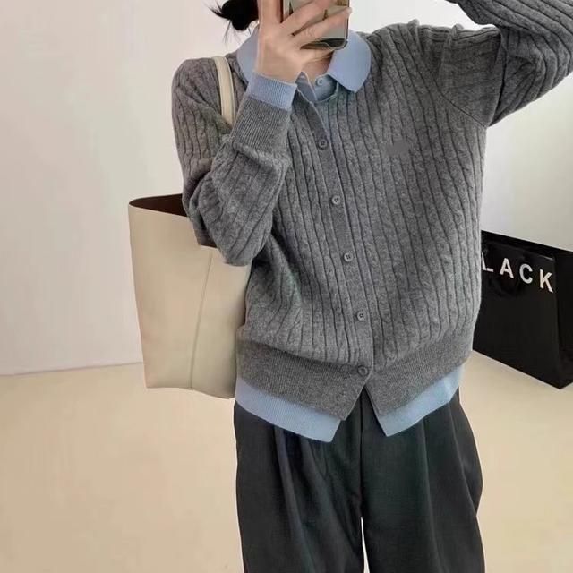 Women's Long Sleeve Cable Knit Sweater Cardigan Top