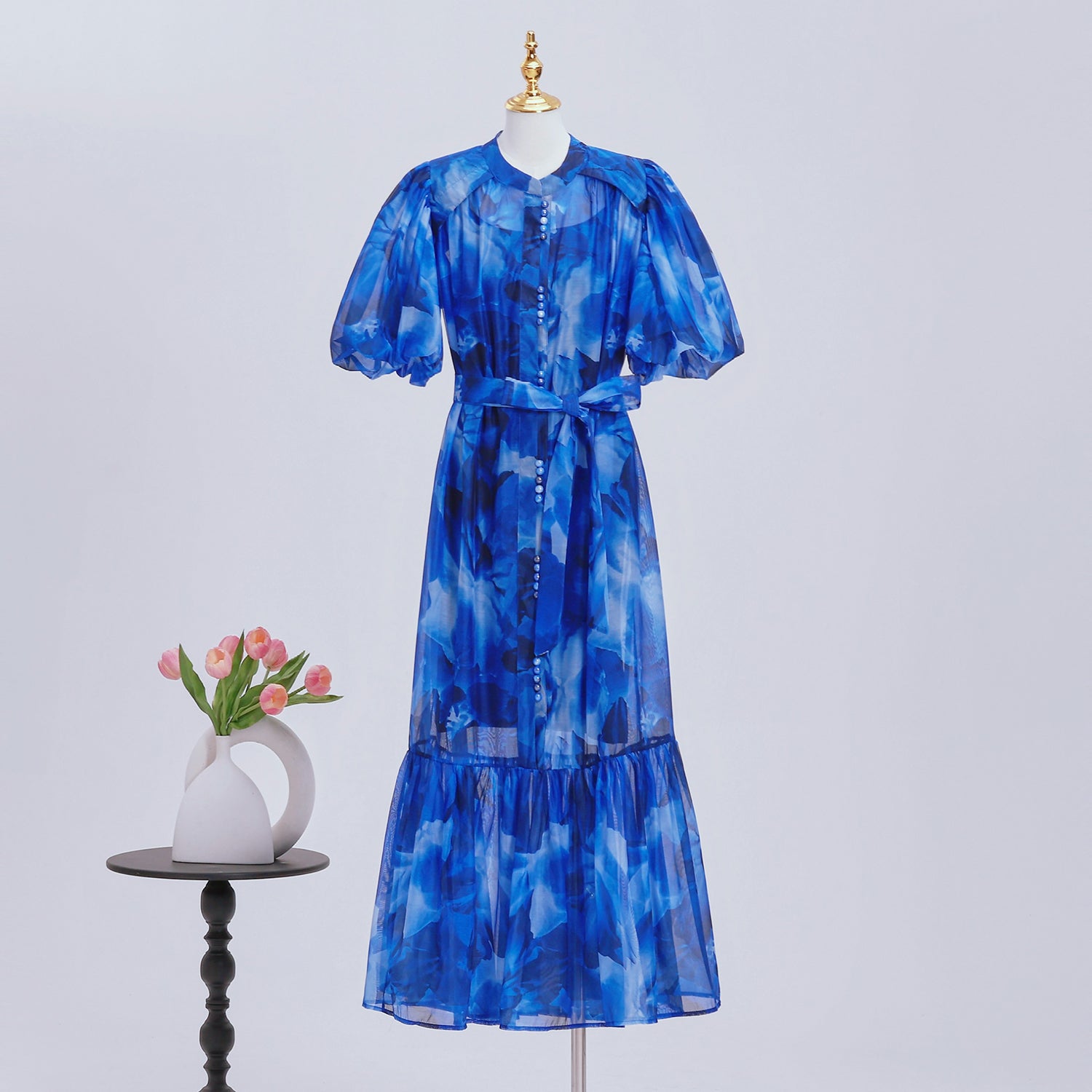 Effortless Elegance Floral Summer Maxi Dress - LAI MENG FIVE CATS