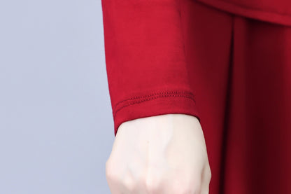 Women's Long Sleeve A-Line Work Office Suit Dress