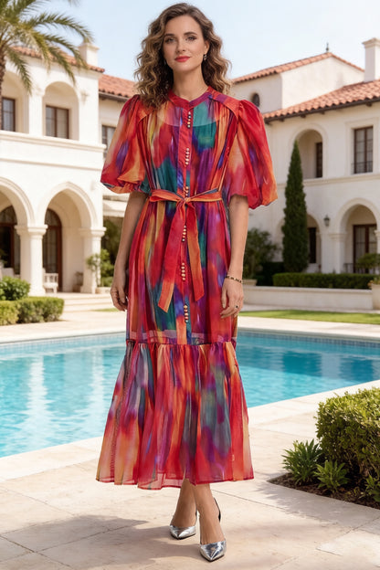 Effortless Elegance Floral Summer Maxi Dress - LAI MENG FIVE CATS