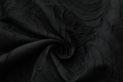 Women's Cap Sleeves Silk Satin Jacquard Dress - LAI MENG FIVE CATS