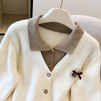 Women's Sweater Cardigan Knit Long Sleeve Button Outfits