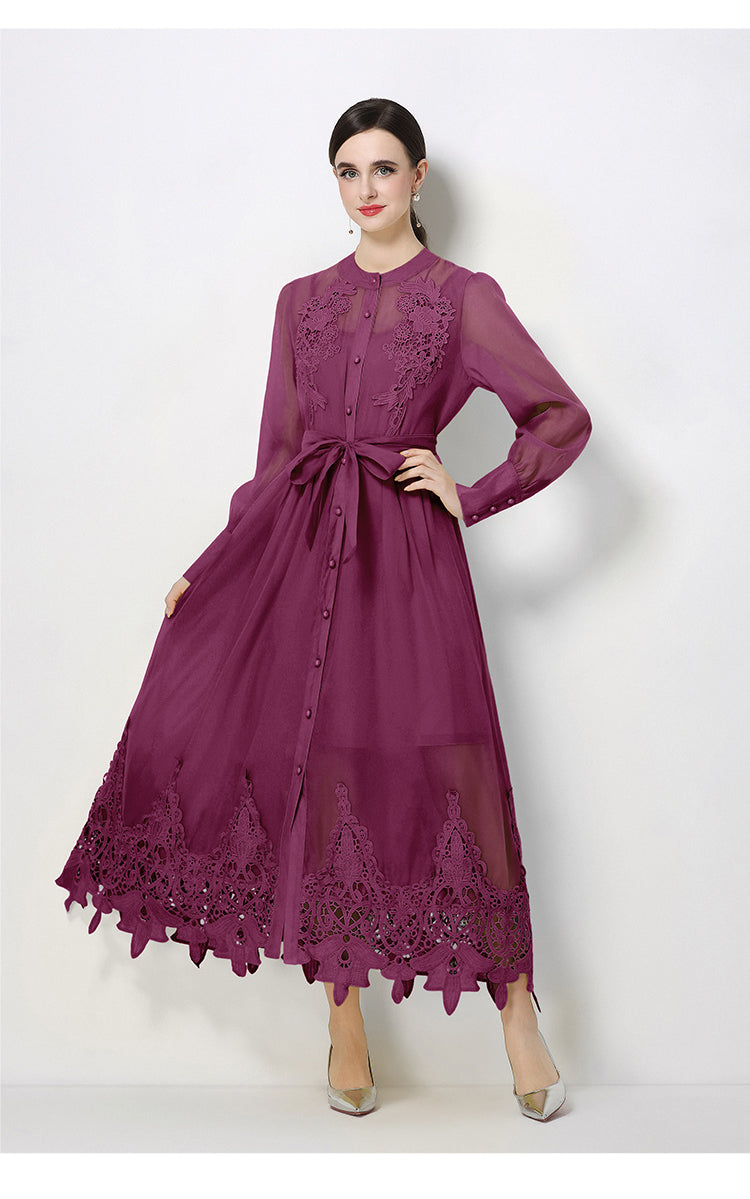 long chiffon bridesmaid dresses with sleeves V-Neck Elegant Pleats Short Sleeves Long Chiffon Bridesmaid Dresses main image 1