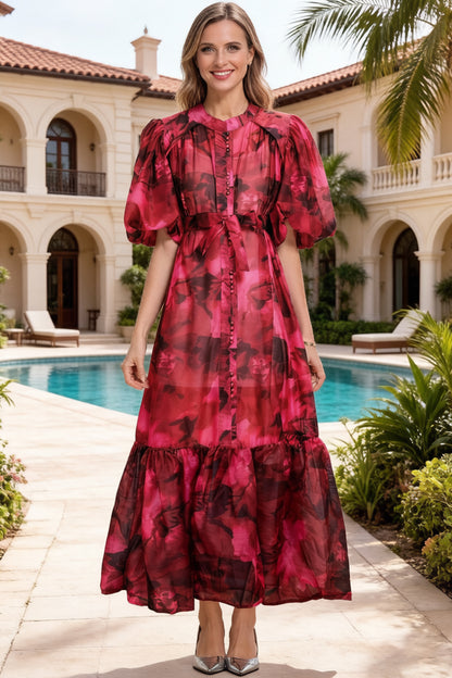 Effortless Elegance Floral Summer Maxi Dress - LAI MENG FIVE CATS