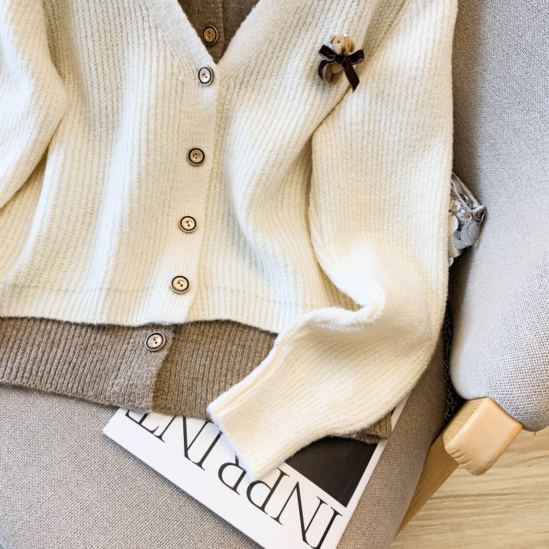 Women's Sweater Cardigan Knit Long Sleeve Button Outfits