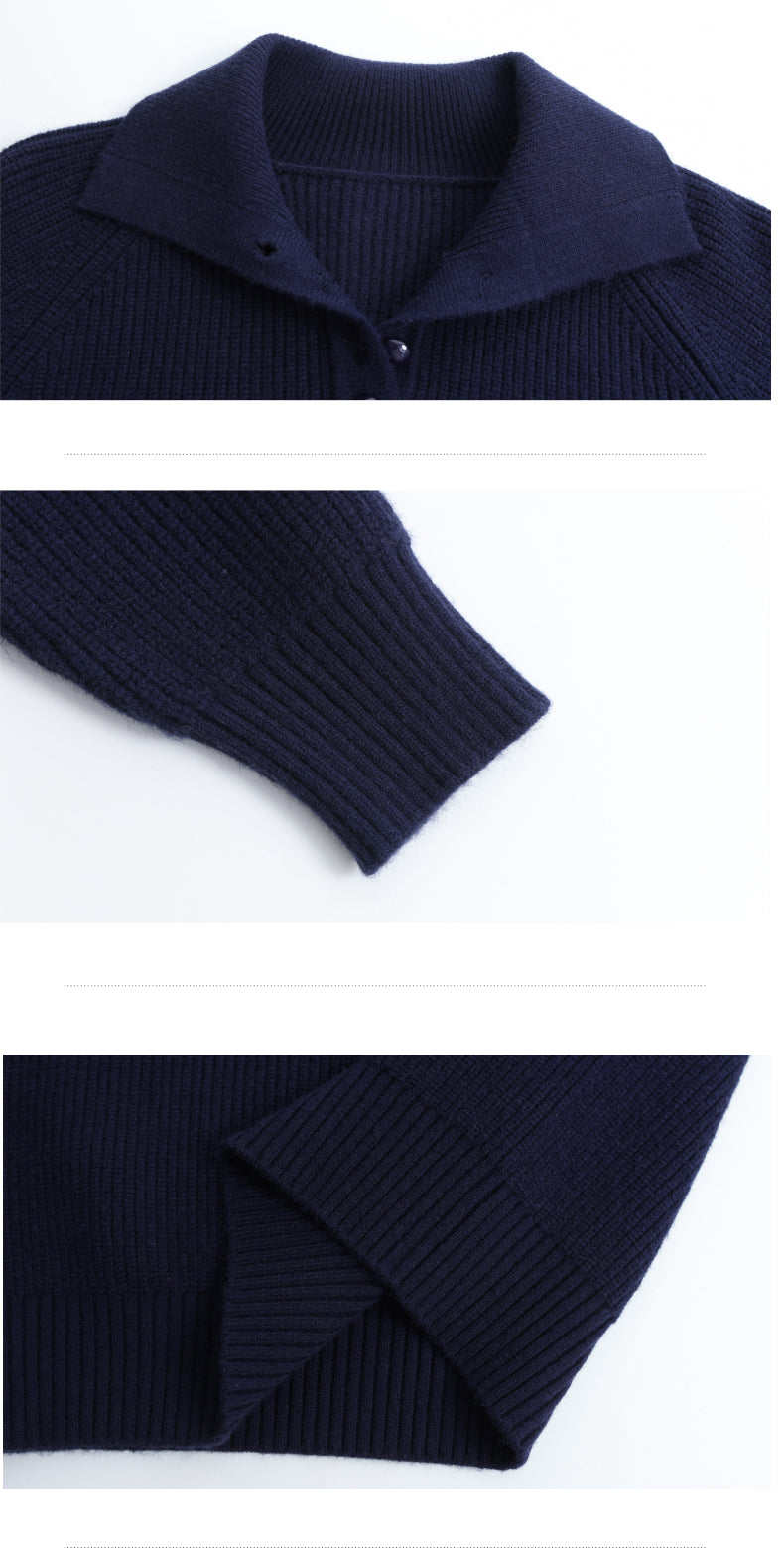 Women's Long Sleeve Button Polo Shirts Sweater Blouse