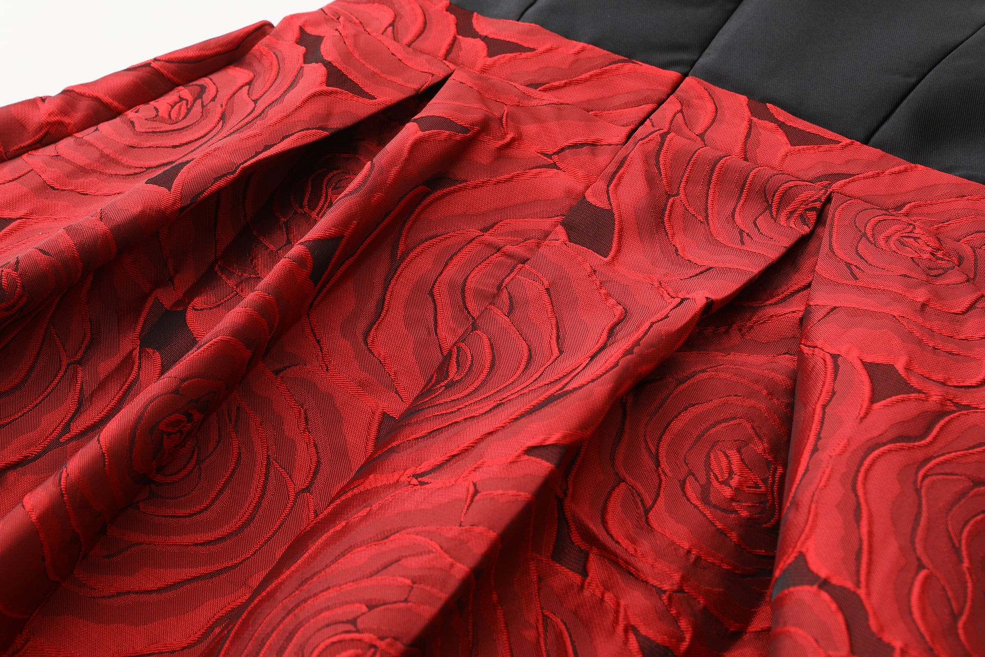 Women's Cap Sleeves Silk Satin Jacquard Dress - LAI MENG FIVE CATS