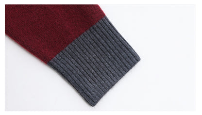 Women's Asymmetrical Lapel Sweaters Knit Pullover Tops