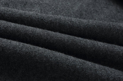 Women's Wool Sweater Drawstring Waist Print Knit Midi Dress