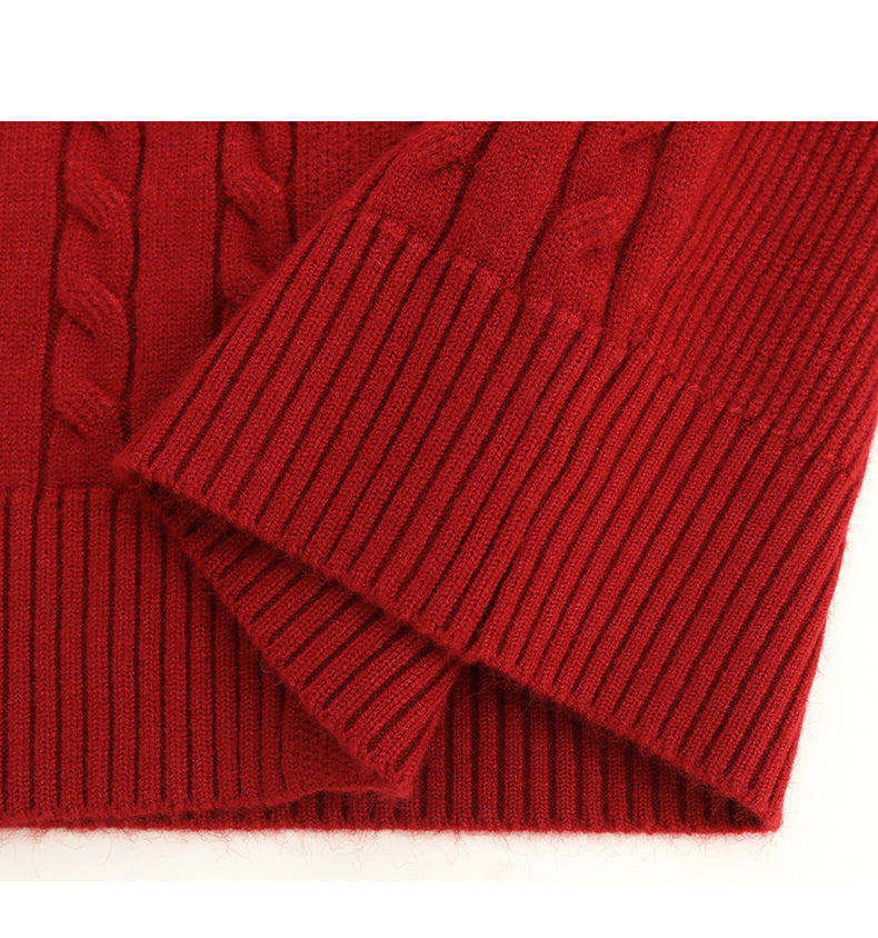 Women's Cable Knit Cardigan Open Front Sweater Jacket