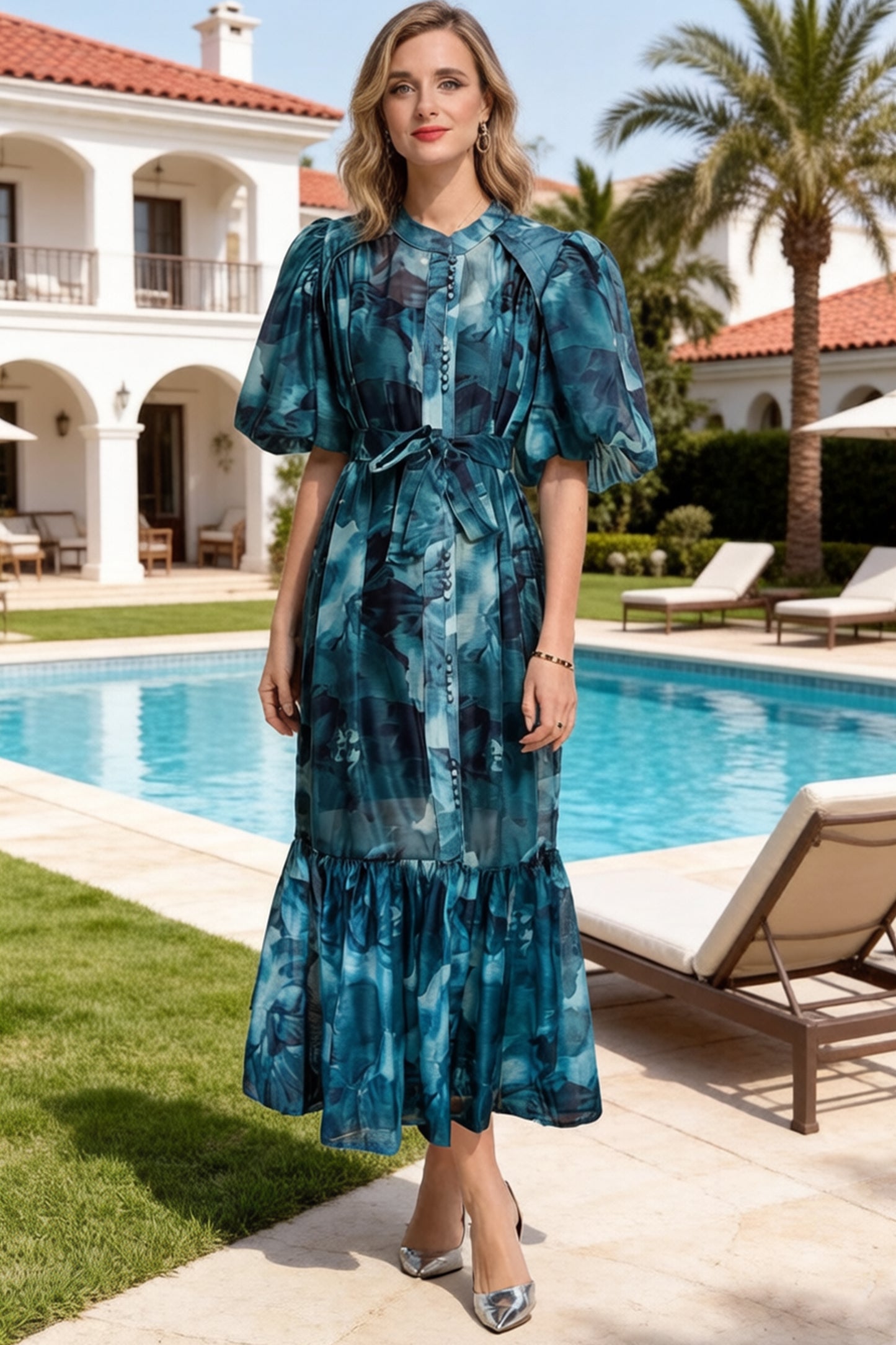 Effortless Elegance Floral Summer Maxi Dress - LAI MENG FIVE CATS