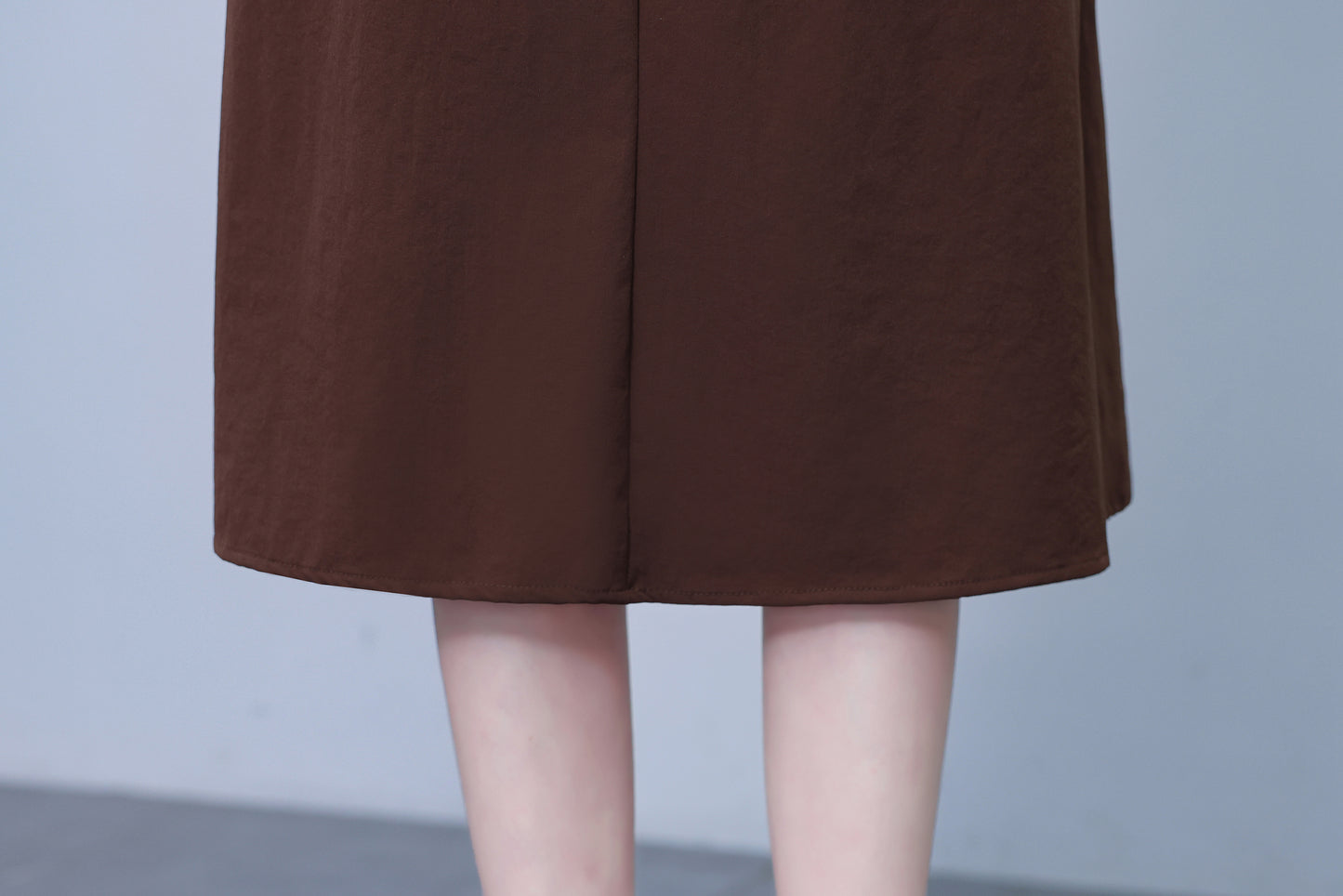 Women's V-Neck Cap Sleeve Pocket Midi Dress