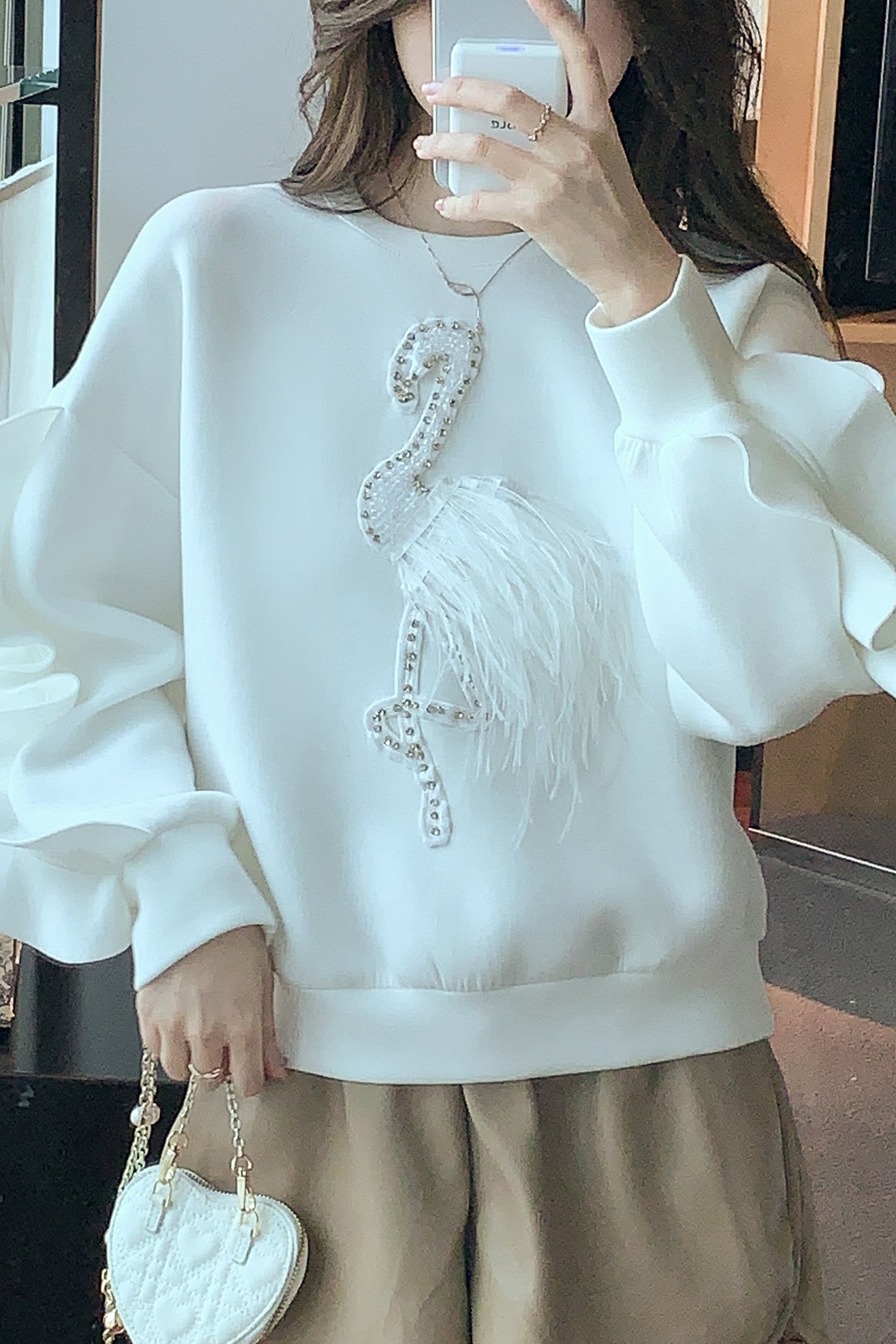 今週中には処分します‼️Cherish Oversized Sweatshirt 在庫 処分 セールファッション - herlipto Cherish Oversized