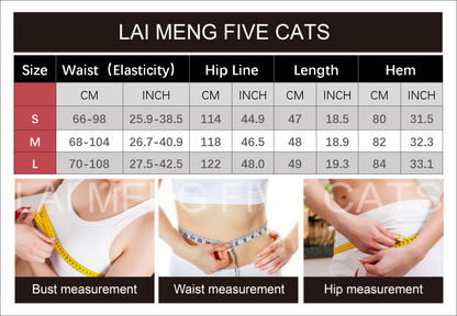 Women's High Waisted Baggy Jean Wide Leg Denim Shorts - LAI MENG FIVE CATS