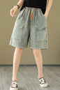 Women's Bermuda Shorts Baggy Jean Denim Shorts - LAI MENG FIVE CATS