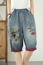 Women Jeans Denim Harem Pants Elastic Waist