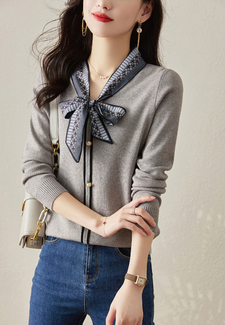 Early Fall Outfit for Women | Soft Lightweight Knit - LAI MENG FIVE CATS