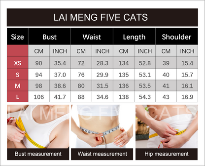 Women's Lace Mandarin Collar High Waist Maxi Dress - LAI MENG FIVE CATS