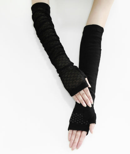Women's Long Lace Fingerless Gloves Elbow Length Gloves