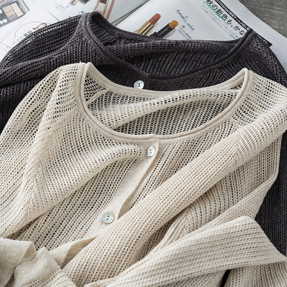 Lightweight Open-Knit Cardigan – Summer Layering Essential