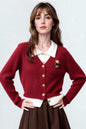 Women's Sweater Cardigan Knit Long Sleeve Button Outfits