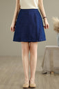 Women's Skorts Skirts Denim Mini Skirt Pull On Jean Shorts - LAI MENG FIVE CATS