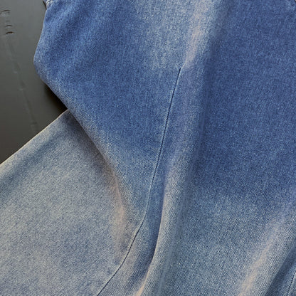 Denim V-Neck Top | Relaxed Fit Everyday Essential