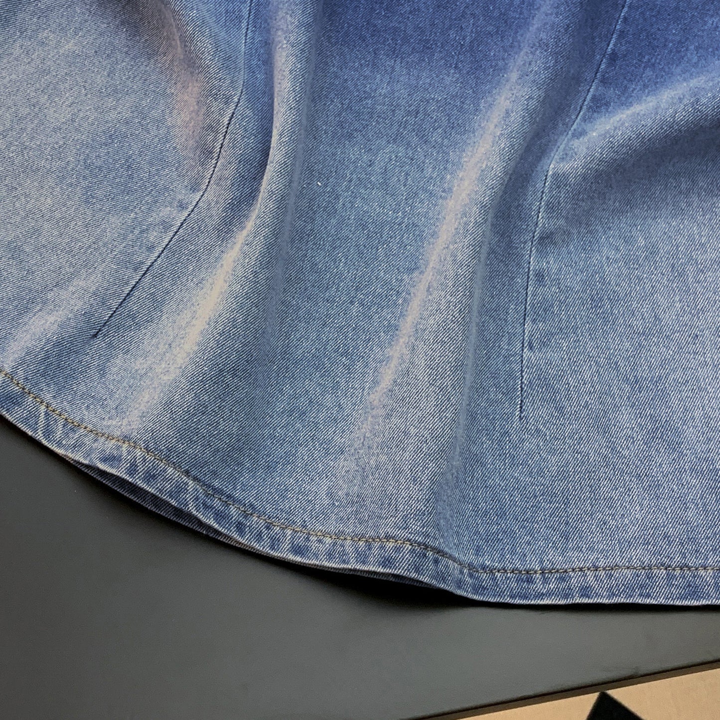 Denim V-Neck Top | Relaxed Fit Everyday Essential