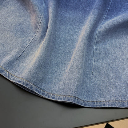 Denim V-Neck Top | Relaxed Fit Everyday Essential
