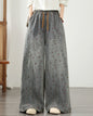Effortless Chic: Star Pattern Wide-Leg Baggy Jeans