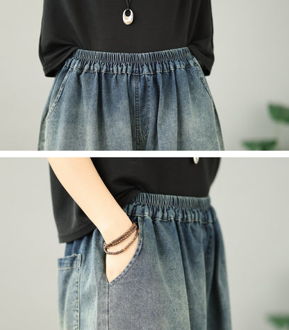 Embroidered Cropped Wide-Leg Jeans – Toronto Rooftop Chic - LAI MENG FIVE CATS