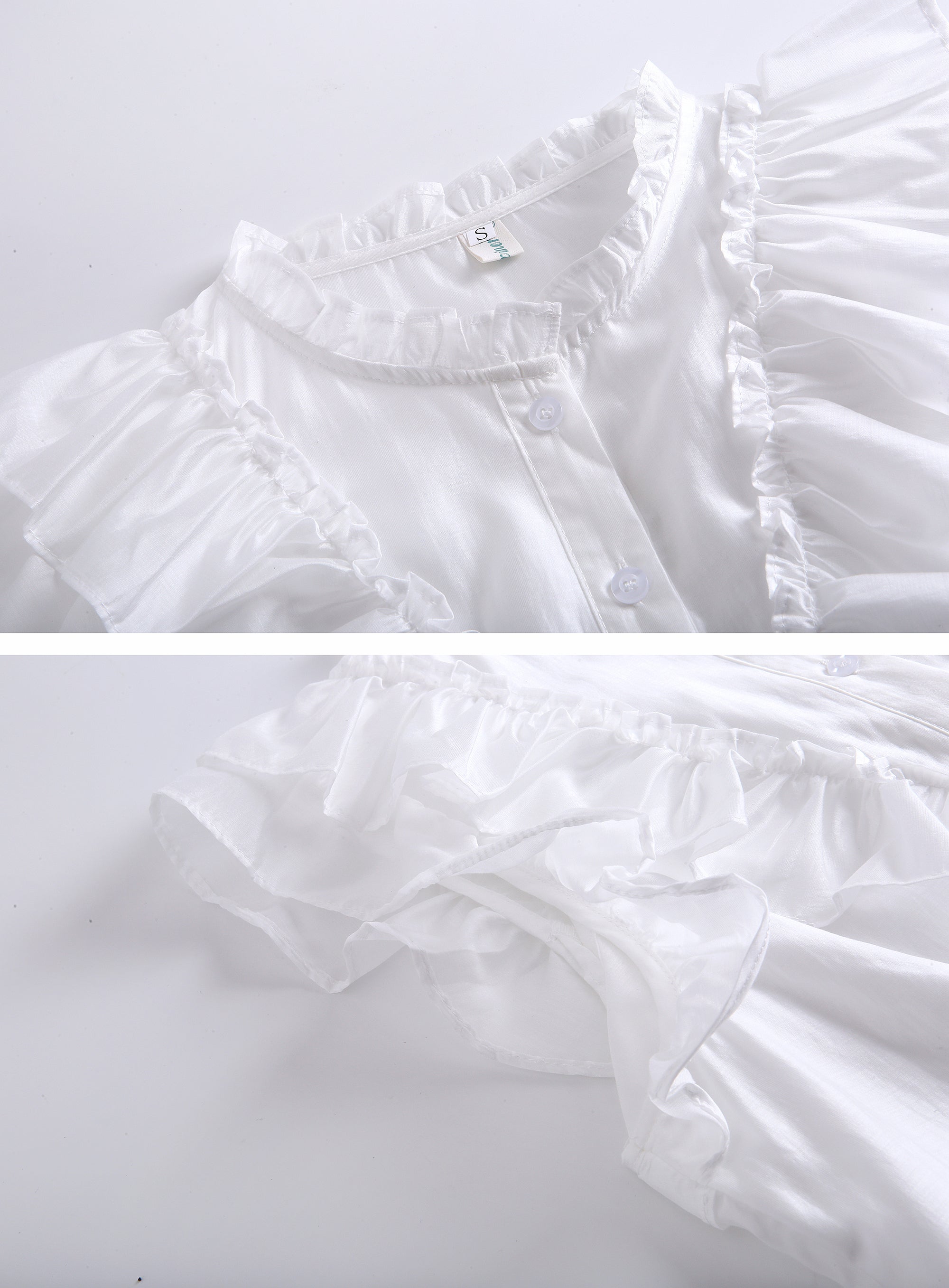 Ruffle Sleeve Chiffon Blouse | Lightweight Summer Elegance – LAI