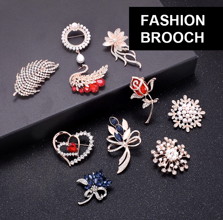 Handmade Brooch Pins for Women Girl Christmas Party Birthday Fashionable Gifts for New Year