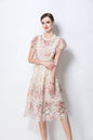 Lace-Embroidered Crochet Midi Dress - LAI MENG FIVE CATS