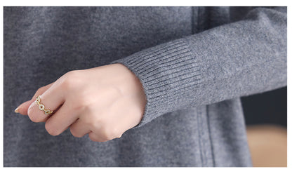 Women's Sweater Lapel Polo V Neck Knit Outfits