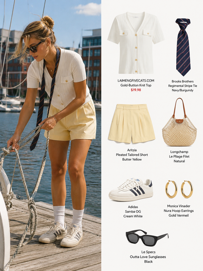 Button Knit Top – Lightweight Summer Cardigan
